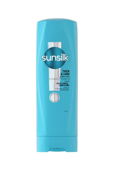 Sunsilk بلسم بيوتين وزيت الخروع للشعر الكثيف والطويل، 350 مل.