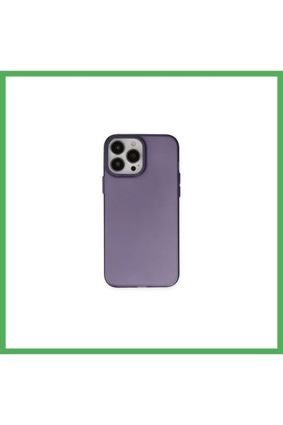 Nur store Çanta غطاء معدني من مودوس متوافق مع هاتف iPhone 14 Pro - لون بنفسجي...