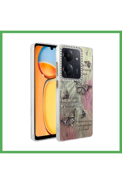Nur store Çanta Redmi 13C Compatible Case: Blade Mirrored Pattern Cover - Pat...