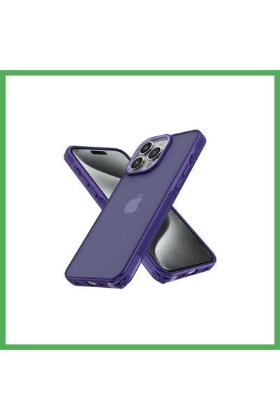 Nur store Çanta غطاء أنيق متوافق مع هاتف iPhone 14 Pro - لون بنفسجي داكن من B...