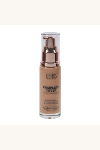 Comerivo Fond de ten nude cu pompa aurie 30ml: acoperire completa pentru un t...