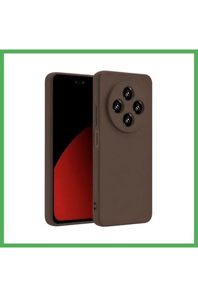 Nur store Çanta Redmi 14C Compatible Case: First Silicone - Brown BEZOSS
