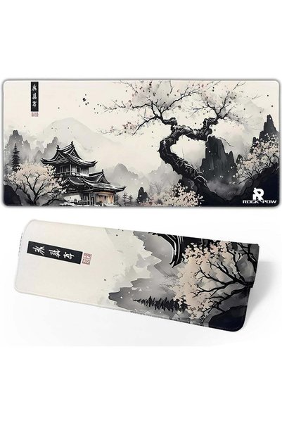 ROCK POW Japanese Mouse Pad, Large Japanese Desk Mat, XL Anime Gaming Keyboar...