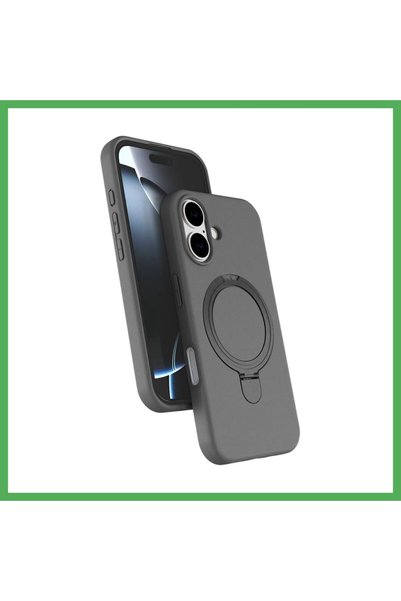 Nur store Çanta iPhone 16-Compatible Regal MagSafe Stand Case - Titanium Gray...