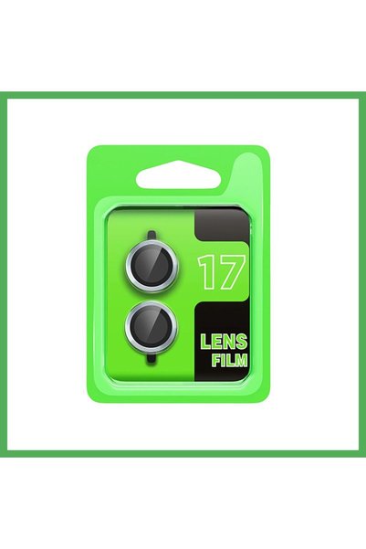 Nur store Çanta Raze Metal Camera Lens Compatible with iPhone 17 - Light Blue...