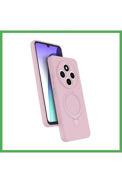 Nur store Çanta Redmi 14C Compatible Regal MagSafe Stand Case - Light Pink BE...