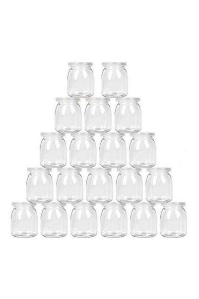 East Lady 20-Piece Jar With Lid Clear 20 x 100ml