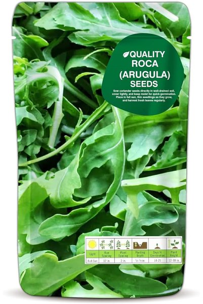 Generic Rocket Seeds for Planting – Premium Roca (Arugula) Seeds for Home Gar...