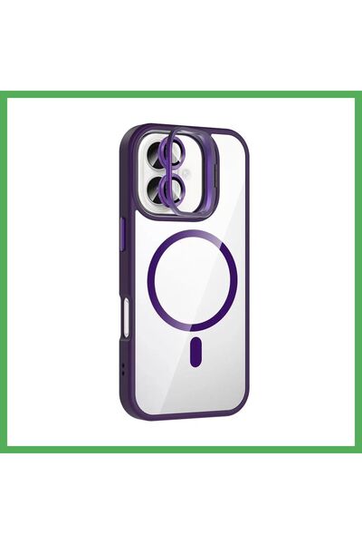 Nur store Çanta غطاء Joko متوافق مع هاتف iPhone 16 Plus، مزود بعدسة Remim وحا...