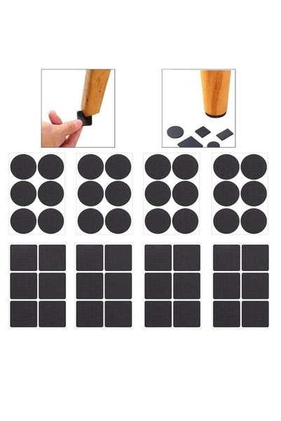 FORESTER Forest Home 48Pcs Furniture Feet Pads, Non-Slip Rubber Furniture Pad...