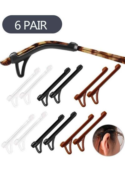 Ant 6 Pair Eyeglasses Ear Grips Sleeve, Anti Slip Silicone Eyeglasses Temple ...