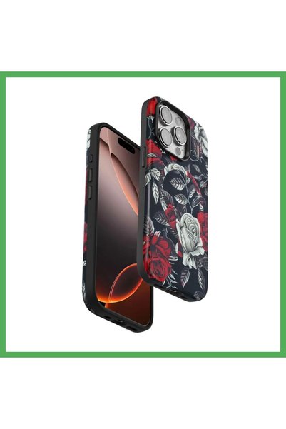 Nur store Çanta غطاء Onegif متوافق مع هاتف iPhone 15 Pro، سلسلة "فلاور"، بتقن...