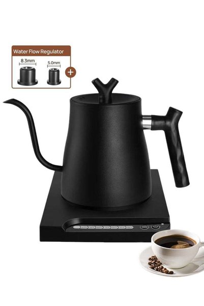 DSP Electric Gooseneck Kettle 1L 1000W Water Kettle for Pour-over Coffee & Te...