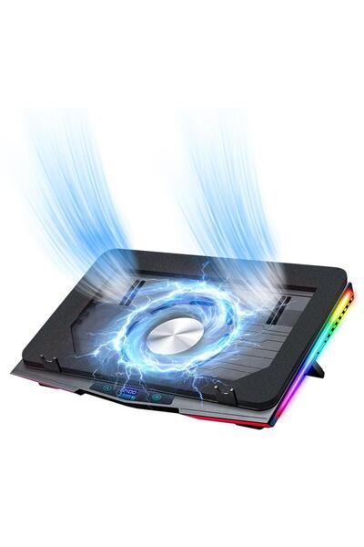 GENERAL COOLCOLD Gaming Laptop Cooling Pad, RGB Laptop Cooler with 3 Powerful...
