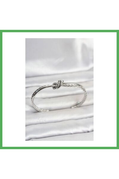 Nur store Çanta Silver-Colored Knotted-Style Modal Women's Bracelet BEZOSS