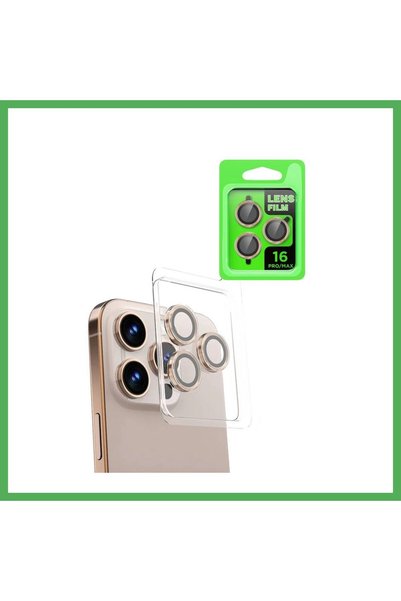 Nur store Çanta Raze Metal Camera Lens Compatible with iPhone 16 Pro Max - Na...