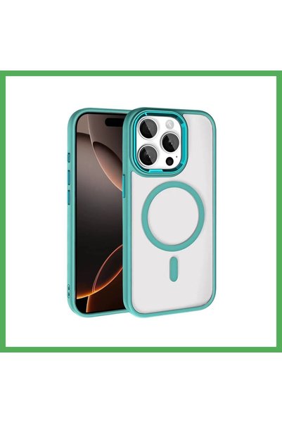 Nur store Çanta Joko iPhone 15 Pro Max Compatible MagSafe Case - Green BEZOSS