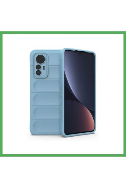 Nur store Çanta Mi 12 Lite Compatible Case - Optimum Silicone - Sky Blue BEZOSS
