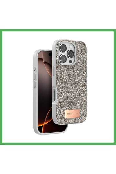 Nur store Çanta Onegif iPhone 16 Pro Max Compatible Bright Glittery Case - De...