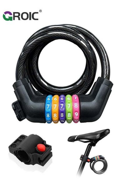 GROIC Bicycle Chain Lock – Anti-Theft Resettable Combination Lock