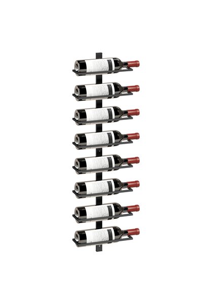 Generic Brand Suport de vinuri, raft de perete pentru 8 sticle, 8 niveluri, d...