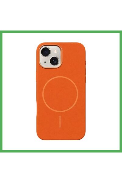 Nur store Çanta Joko iPhone 15 Compatible Luno Leather MagSafe Case - Orange ...