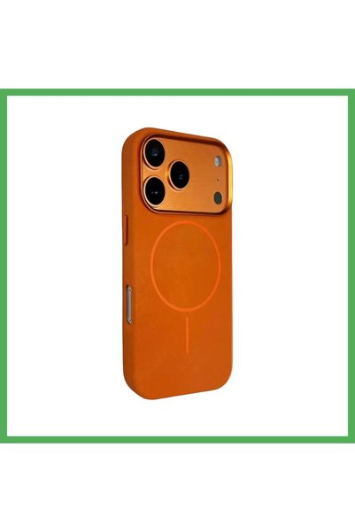 Nur store Çanta Joko iPhone 17 Pro Compatible Luno Leather MagSafe Case - Ora...