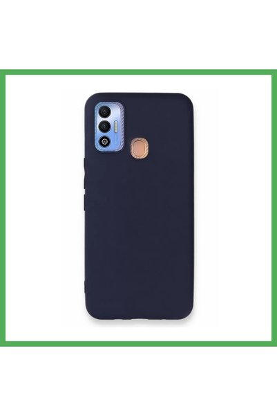 Nur store Çanta Tecno Spark 7T Compatible Case - First Silicone - Navy Blue B...