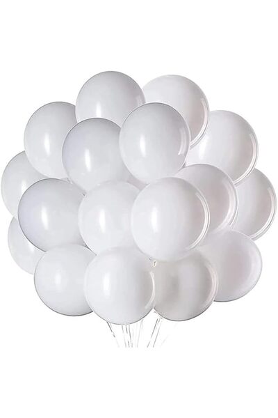 Generic White Balloons (Pack of 50) - Biodegradable Latex for Parties & Decor...