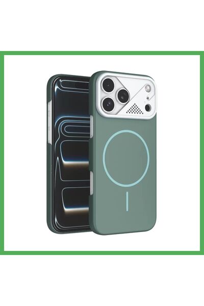 Nur store Çanta غطاء Joko متوافق مع iPhone 17 Pro، تصميم Magsafe، لون فيروزي،...