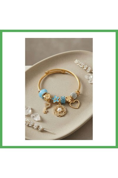 Nur store Çanta Blue Charm Modal Women's Bracelet BEZOSS
