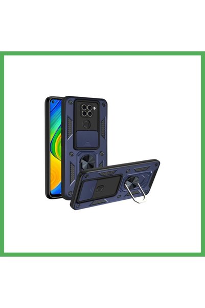 Nur store Çanta Redmi Note 9 4G-Compatible Case with Pars Lens Ring, Silicone...