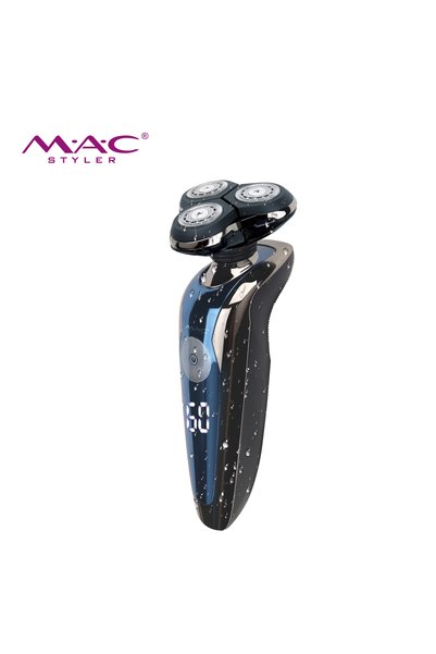 Generic MAC Styler Electric Triple Blade Glossy Shaver Detachable Charging Do...