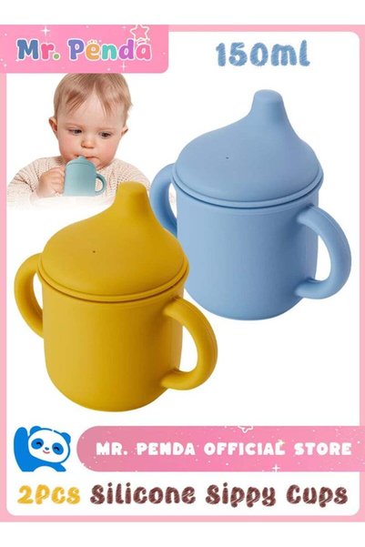 Mr. Penda Silicone Baby Cup from 6 Months, Baby Leak Proof Drinking Cup, Chil...
