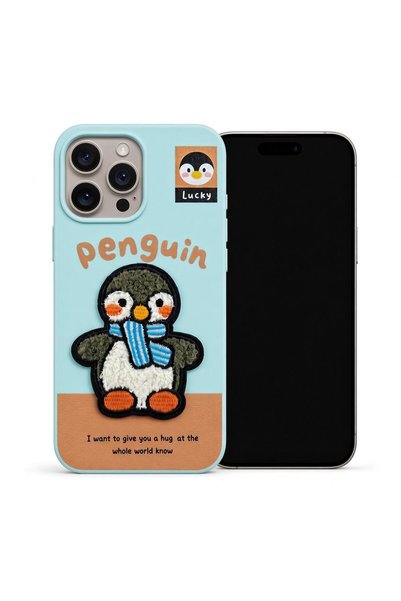 Microsonic Stitched Puppy Plush Lucky Penguin Case Compatible with the Apple ...