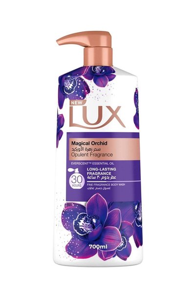 LUX غسول الجسم العطري الفاخر، New Magical Orchid، رائحة تدوم 30 ساعة، مع Ever...