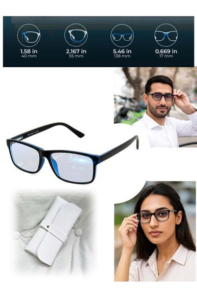 GENERAL نظارات HPMY لحجب الضوء الأزرق للرجال والنساء، نظارات مخصصة للاستخدام ...