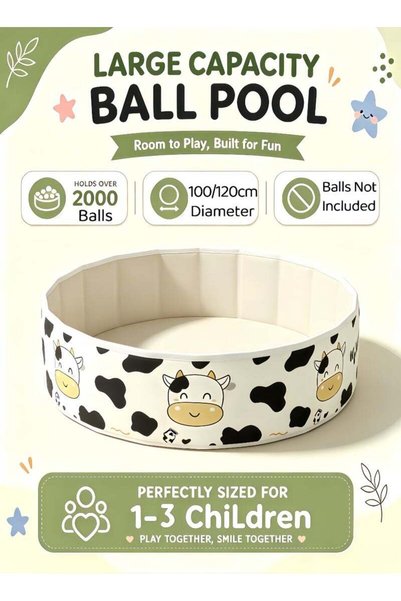 XIUWOO Round Kids' Ball Pit,Baby Play Ball Pit,No Need to Inflate,Sandbox Poo...