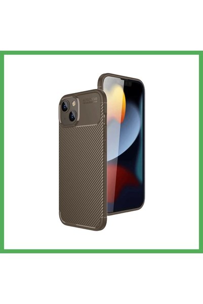 Nur store Çanta iPhone 15 Compatible Case with Auto Focus Carbon Cover - Brow...