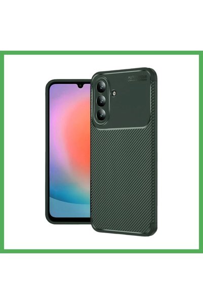Nur store Çanta Samsung Galaxy A27 5G Compatible Auto Focus Carbon Case - Gre...