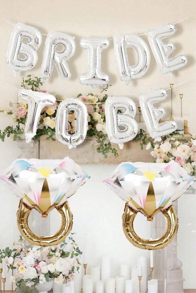 Generic Bridal Bachelorette Party Decoration Balloon Set – 11 Pieces A comple...