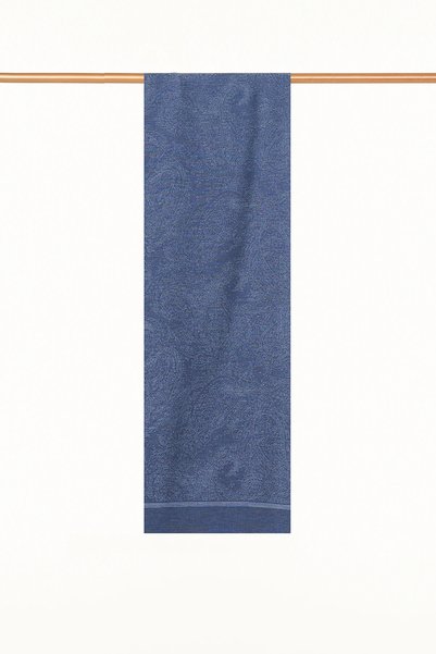 Kayra Ethnic Patterned Cotton Shawl, Indigo