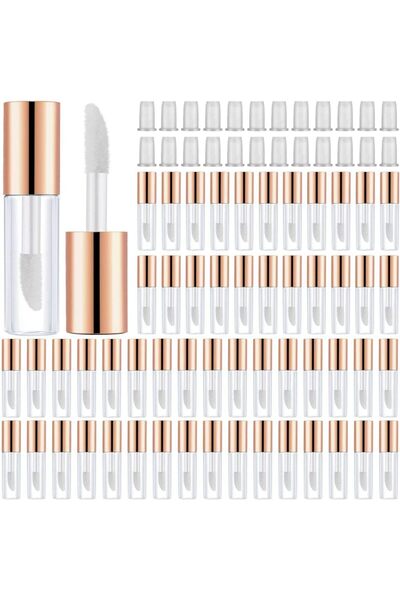 X SPRING Mini Lip Gloss Tube, Rose Gold 1.2mL Empty Lip Gloss Tubes 30PCS, Tr...