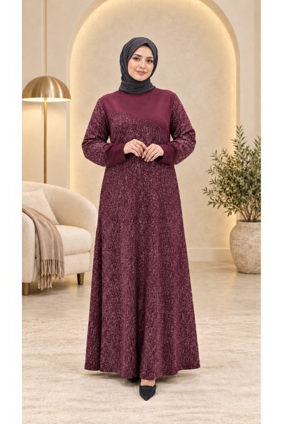 Ferace Women's Plus-Size Glittery Paneled Dress