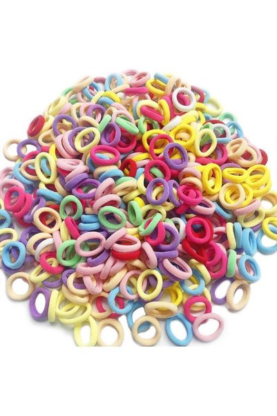 Generic 300-Piece Colorful Hair Elastics for Kids - Soft, No Damage Elastic B...