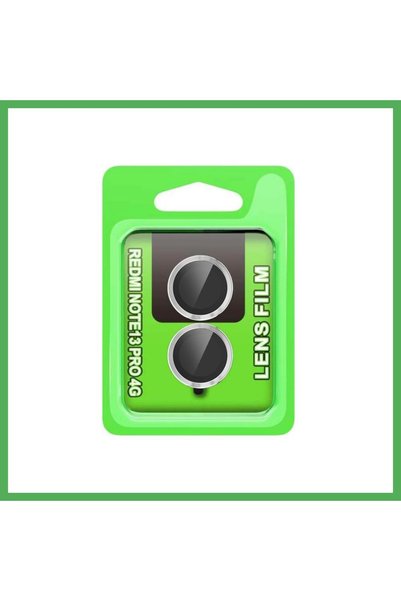 Nur store Çanta Redmi Note 13 Pro 4G-Compatible Raze Metal Camera Lens - Silv...
