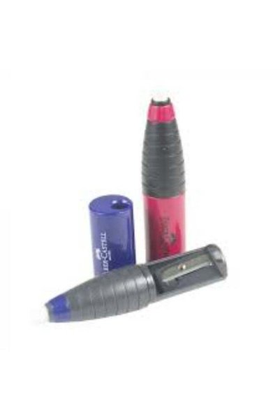 Editura Faber And Faber مبراة وممحاة على شكل قلم رصاص بألوان متنوعة من فابر ك...