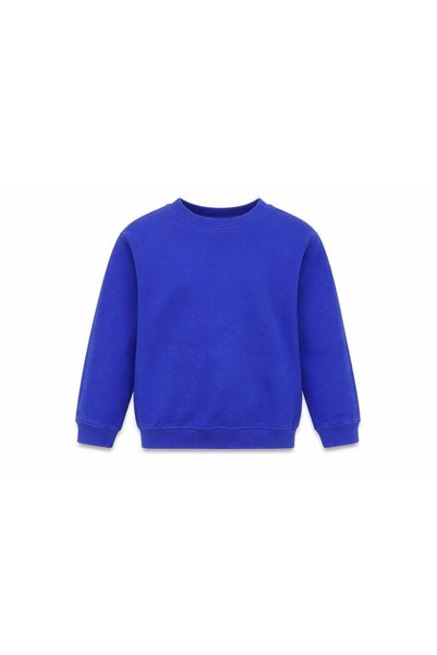 bahar uğurlu Cobalt BLUE THICK, WOOL-LINED HIGH-QUALITY WINTER SWEATSHIRT