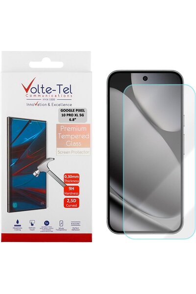 Volte-Tel Σκληρυμένο Γυαλί Google Pixel 10 Pro XL 5G 6.8in 9H 0.20mm 2.5D Ξεκ...