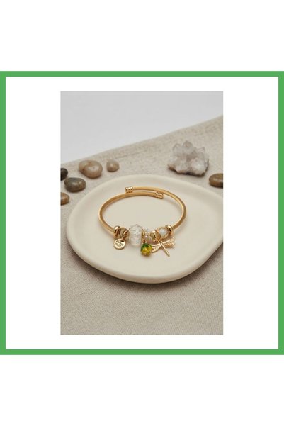 Nur store Çanta Dragonfly and White Charm Bracelet BEZOSS
